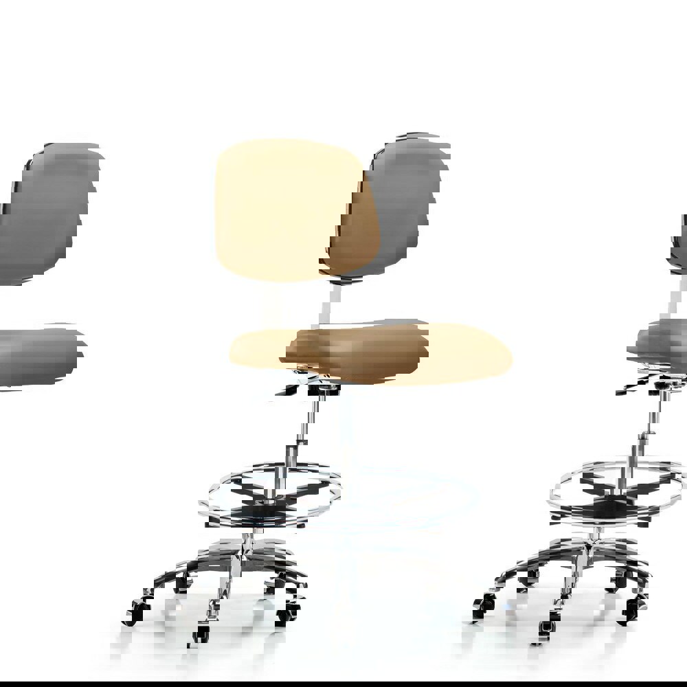 Task Chair: Vinyl, Taupe